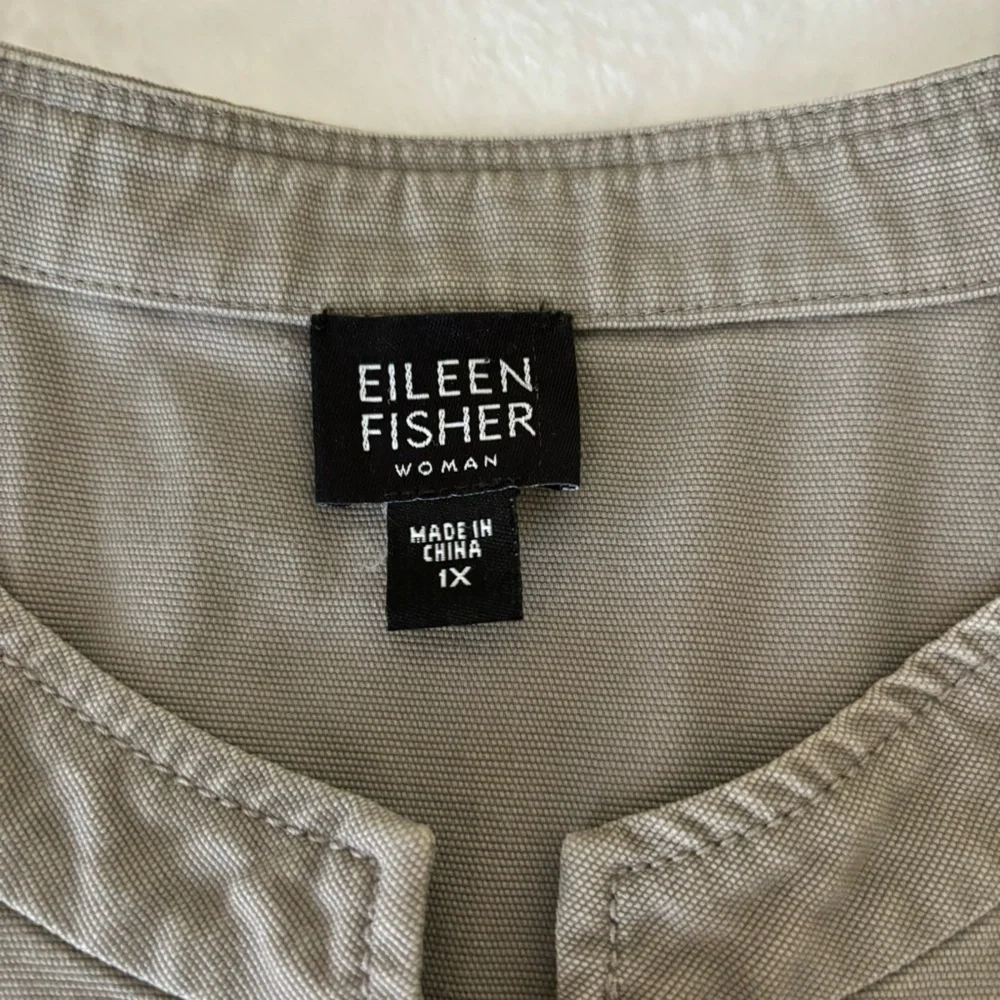 Eileen Fisher Button Up Jacket, plus size 1X - Picture 3 of 14